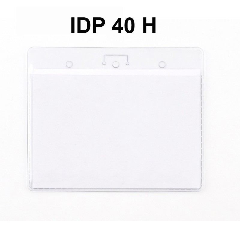 porte badge souple grand format IDP40 horizontal 10*75
