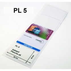 Pochette Adhesive pour carte 85 x 54 mm PL5