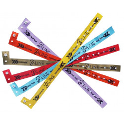 Bracelet Textil'pass "L" tissé sécurisé usage unique bouton