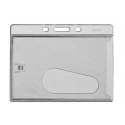2-sided frosted PC badge...