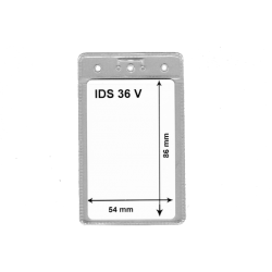 IDS36V pochette vinyle  vertical pour badge et bristol