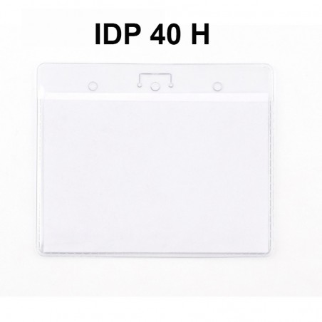 porte badge souple grand format IDP40 horizontal 10*75