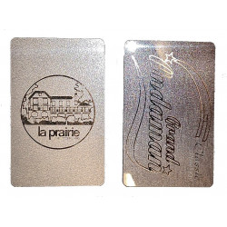 CARTE PVC  IMPRESSION A CHAUD  OR ou ARGENT