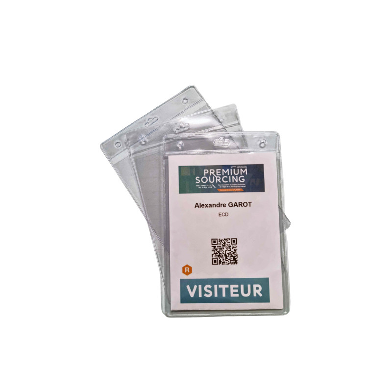 Porte badge souple Memory A6 105×149 mm - Sadik