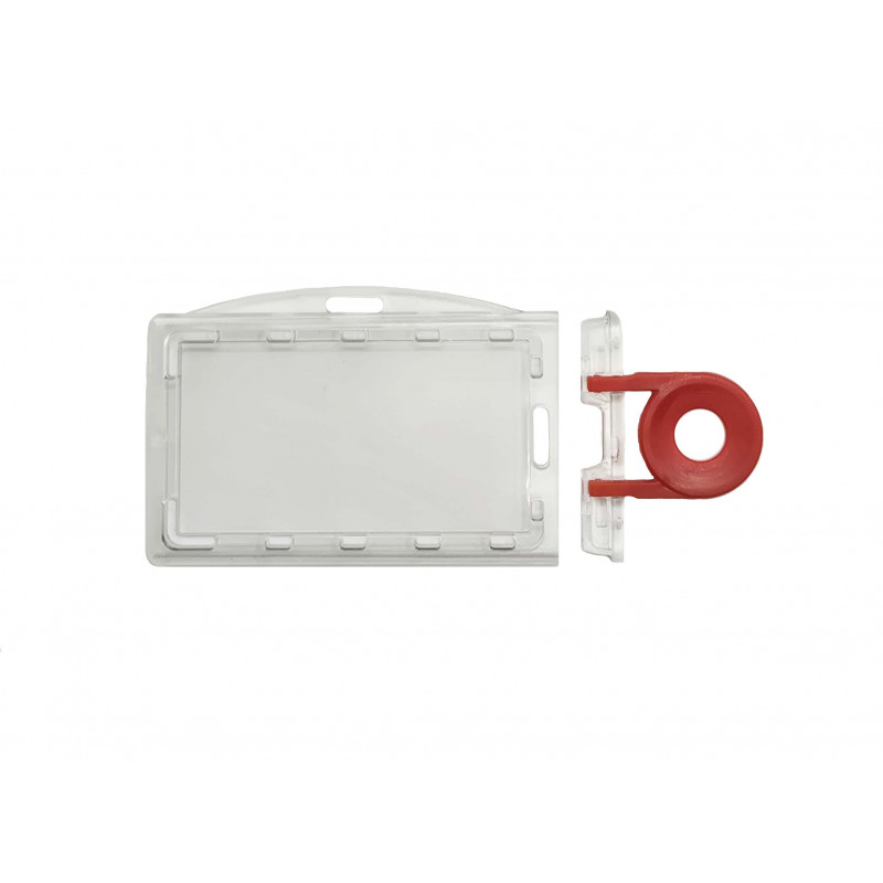 Porte badge sécurisé ouvert avec la clé d'extraction