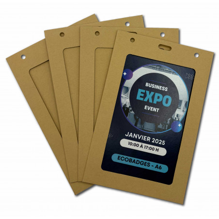 Porte badge kraft