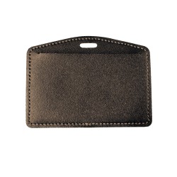 Porte-badge en cuir Horizontal