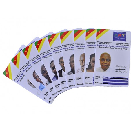 carte PVC personnalisable