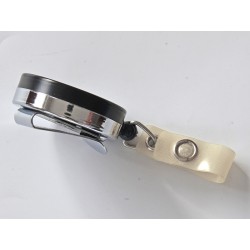 zip enrouleur spécial 40 mm acier plastique, clip ceinture